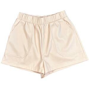 NWT Steve Madden Rose Taupe Faux the Record Short Size S Faux Leather Pink